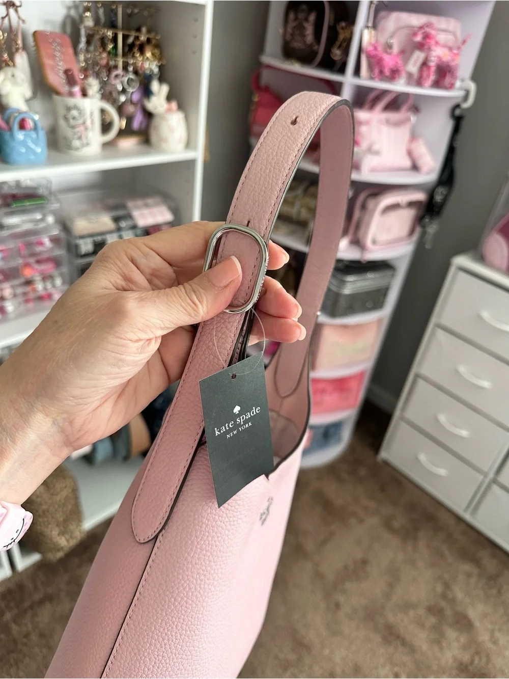 ♠️ New! ~ KATE SPADE SMALL 454 SHOULDER BAG + WALLET (TUTU PINK)